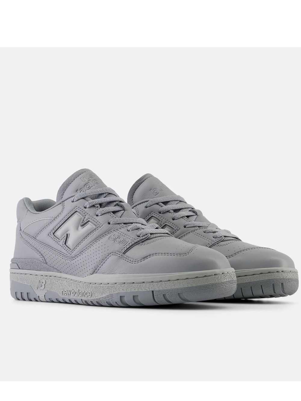NIB New Balance 550 Mono Grey Shoes women’s 8.5 Unisex Men’s 7 Slate Grey